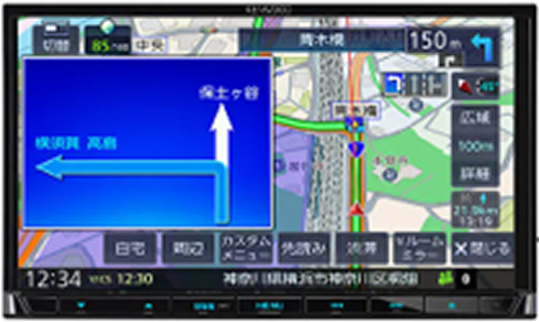 ケンウッド彩速ナビ　MDR-D213M(ビジネスモデル)<br>7.0インチ／TV無し／CD・DVD・SD無し／Bluetooth有り