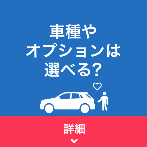 車種やオプションは選べる?