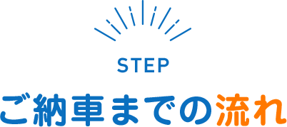 STEPご納車までの流れ