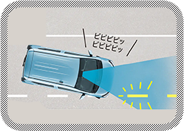 車線逸脱警報機能■