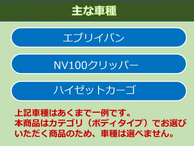 メーカー指定なし　軽箱バン